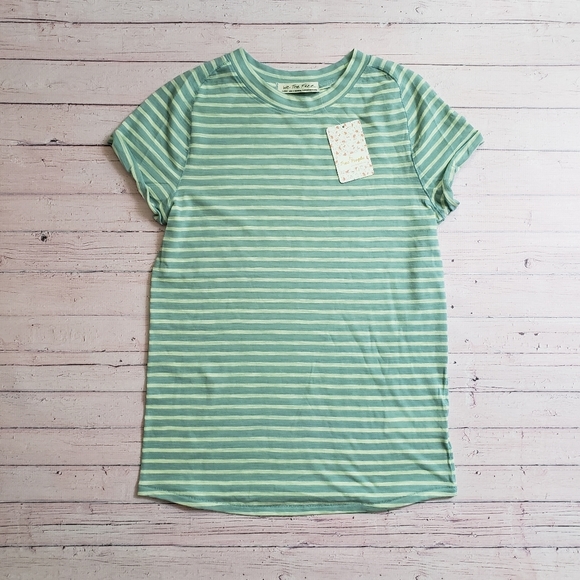 We The Free | Night Sky Stripe Tee in Sage Combo - Picture 7 of 14